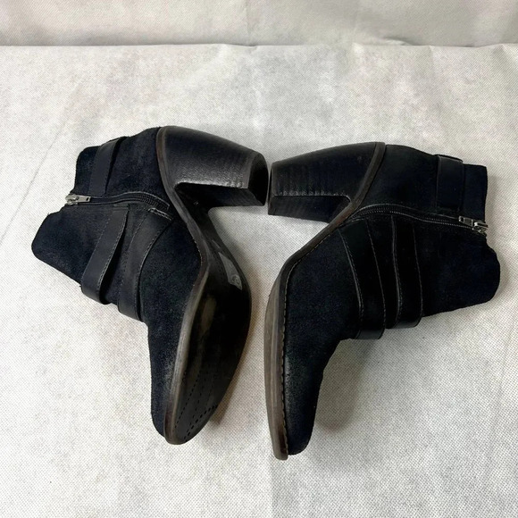 Dolce Vita Heeled Buckle Booties Black Size 9 - Picture 3 of 10